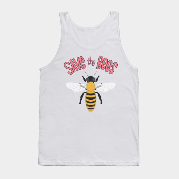 save the bees Tank Top by Violet Poppy Design